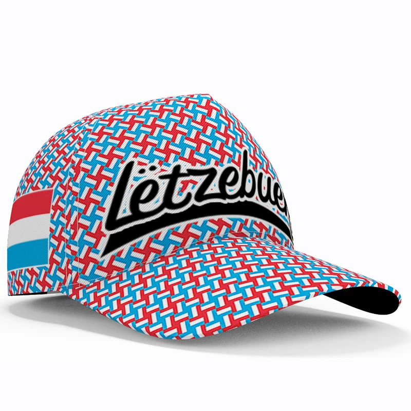 Luxemburg Baseball Caps Free Custom Made Name Team Logo Lu Hats Lux Country Travel Luxembourgish Nation Luxembourg Flag Headgear