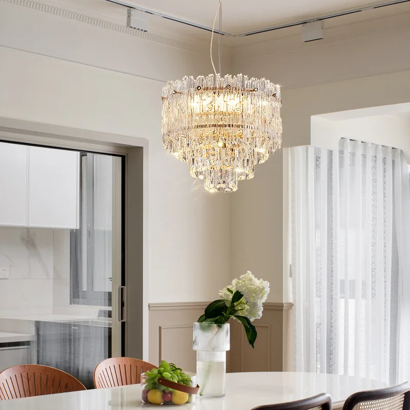 

Crystal Chandelier Light Luxury Living Room Light Atmospheric Diningroom Bedroom Creative Main Light Simple Modern Room Lighting