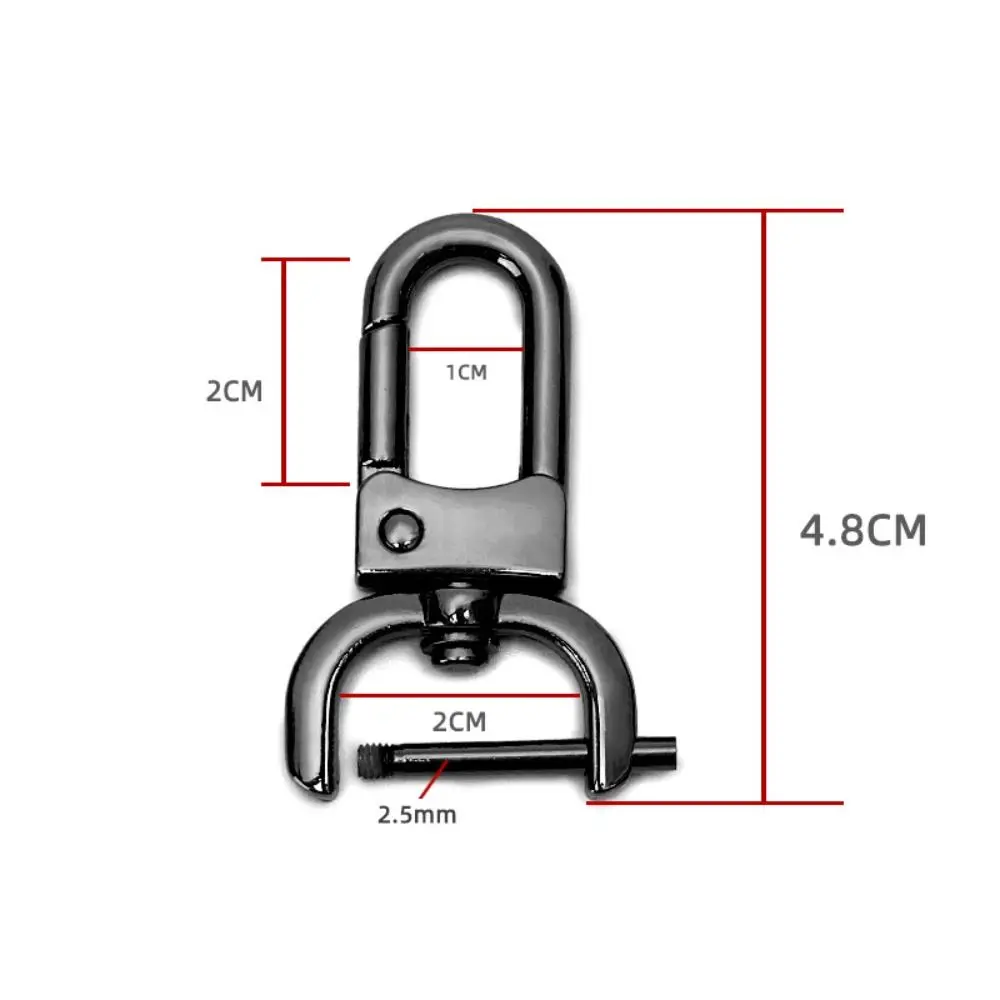 Universal 16/20/25mm Bag Belt Buckle DIY Craft Metal Removable Hook Trigger Clip Buckle