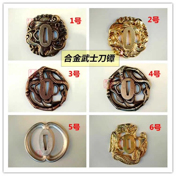 Top Quality Katana Accesories, Alloyed Tsuba for Japanese Samurai Nihontou Sword Tanto Tachi Wakizashi