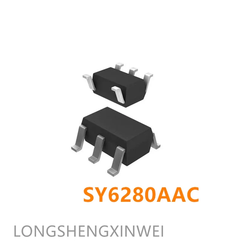 1PCS SY6280AAC SY6280 Screen Printed CO SOT-23-5 Low Loss Distribution Switch Device