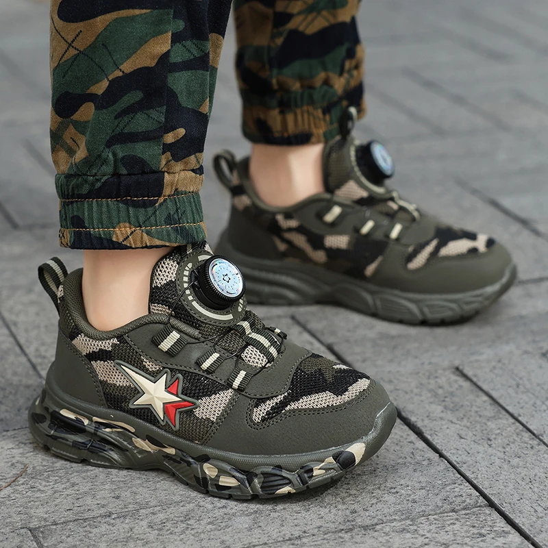 

Камуфляжные баскетбольные кроссовки с поворотной пряжкой, унисекс, повседневная обувь, дышащая сетчатая подкладка, высокие кеды для отдыха