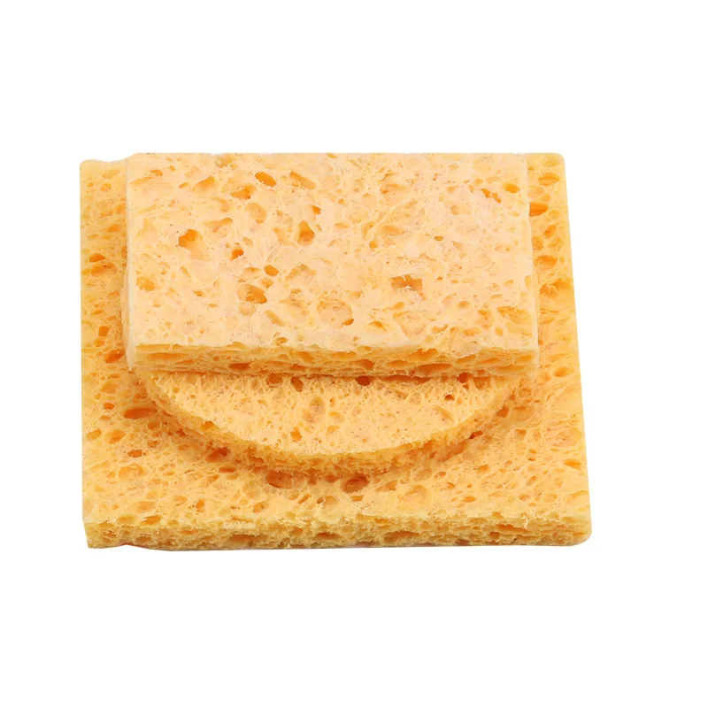 Soldering Iron Tip Cleaning Sponge Round 60mm Reusable High Temperature Resistant Cleaner Disc Sponge For Electric Repair Tools