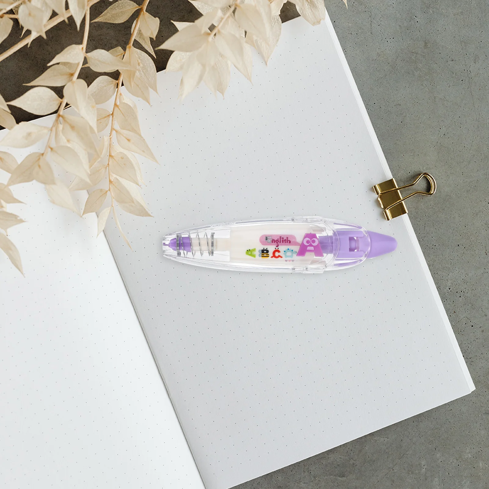 

Decorative Correction Tape Pen Purple DIY for Diary Scrapbooking Greeting Letter Notebook School Office Craft Projects Use