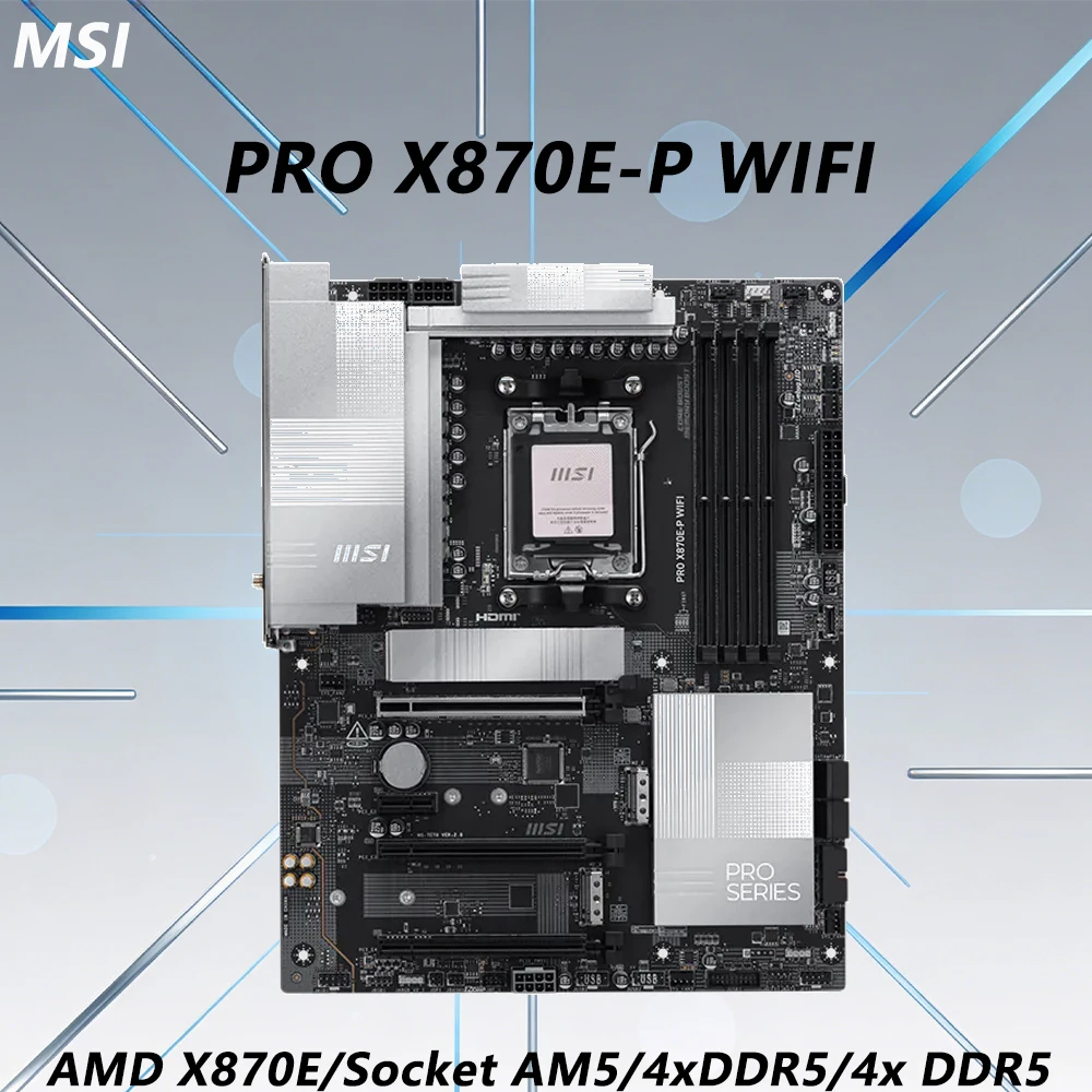 X870E Atx Motherboard - MSI PRO X870E-P WIFI AM5 Motherboard