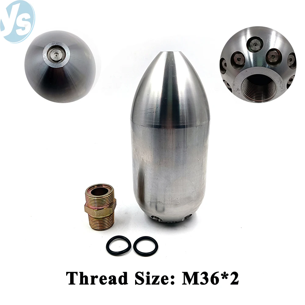 YS 9kg 135-210L High Pressure Rotating Sewer Jetter Hose Drain Cleaning Nozzle for Cleaning Equipment Parts