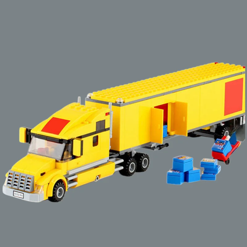 

New city yellow transporter truck building blocks bus helicopter model toy bricks adult holiday gifts for men and women