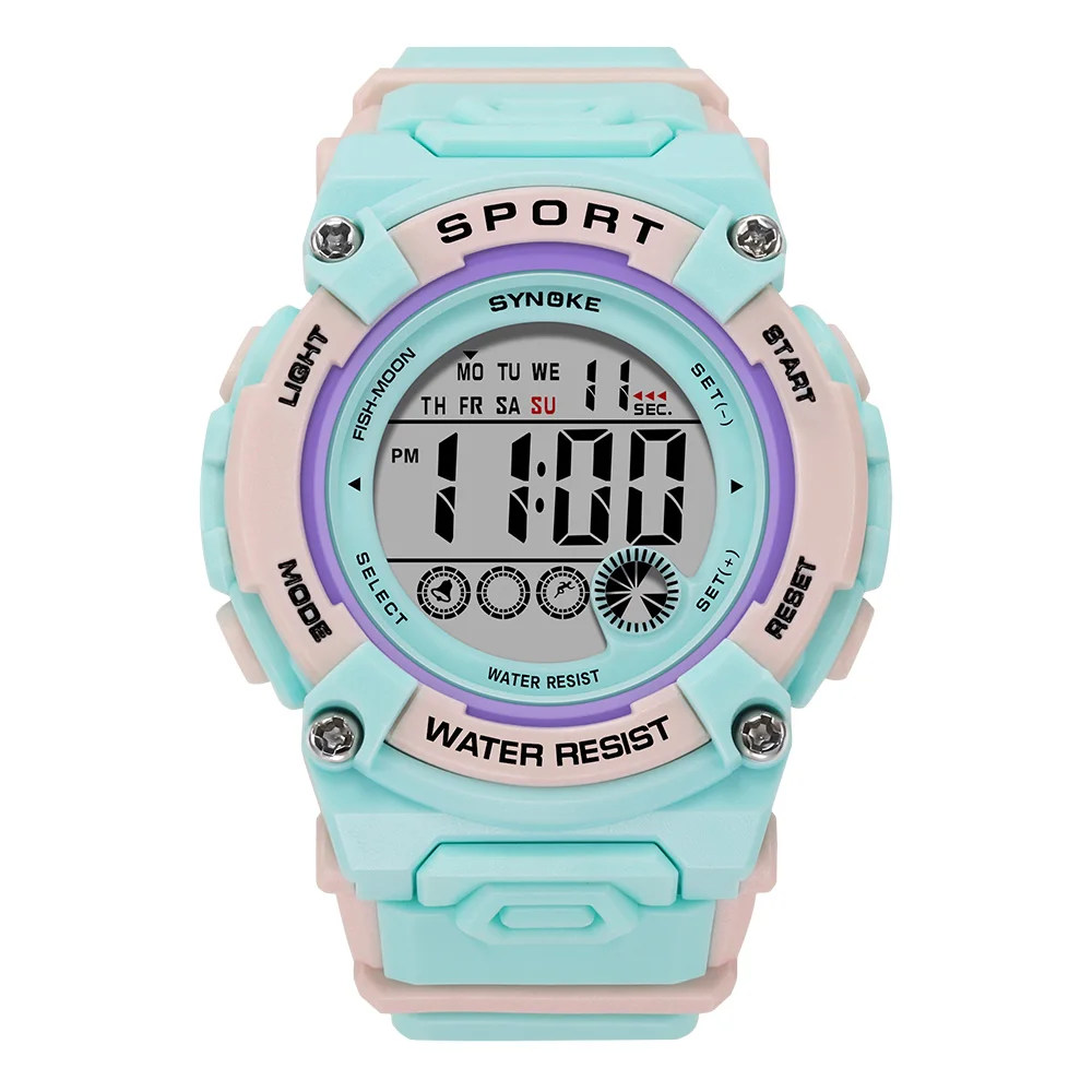 Student Waterproof Watch for Girls, Multifunctional Luminous Design