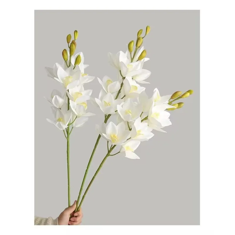 Artificial Flower Decoration Feel 11 New Zealand Orchids Home Indoor Accessories Fake Flower Decoration Bouquet ArtificialPlants