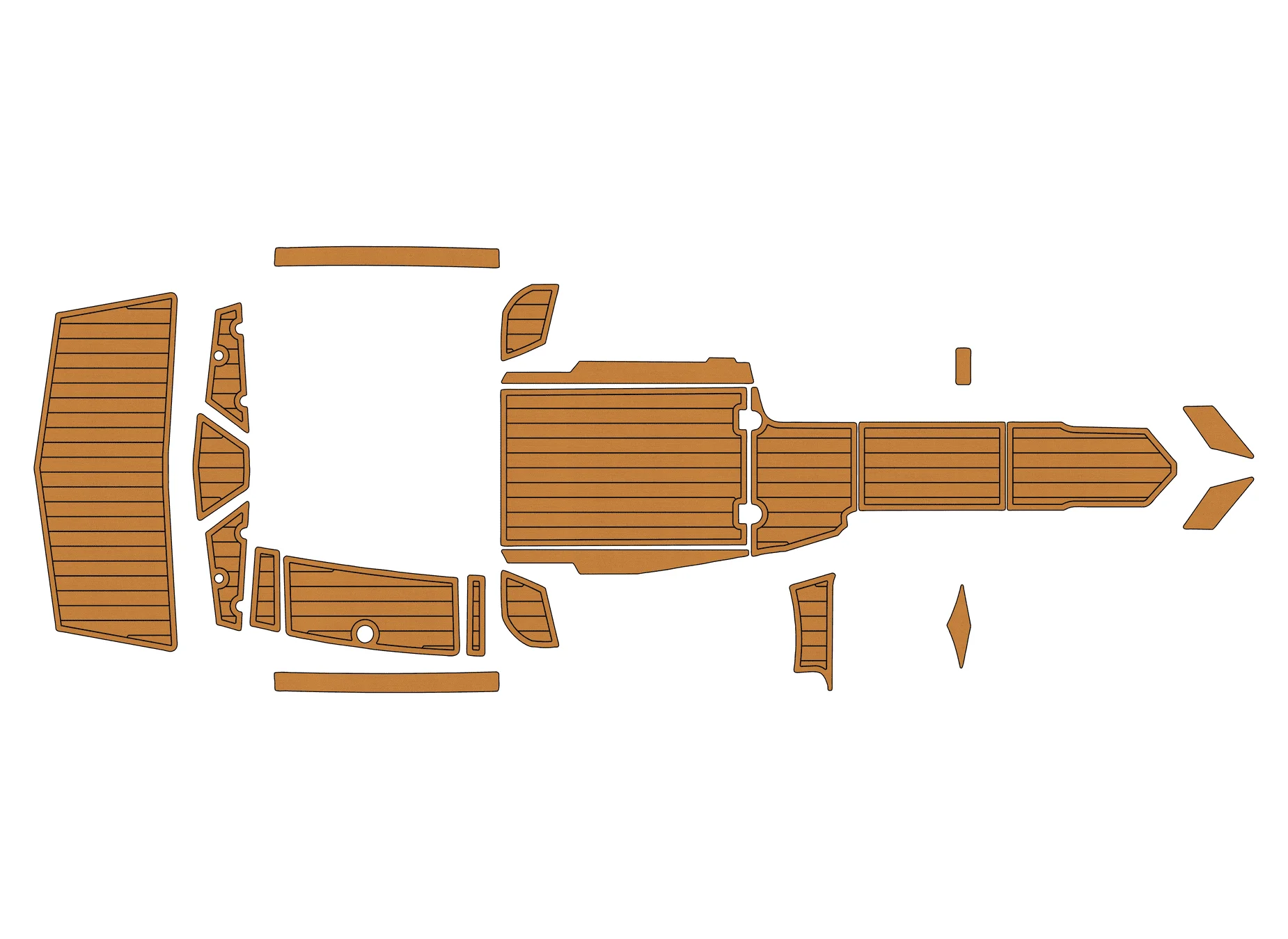 

2009-2019 Tige rz2 1/4 дюйма, 6 мм, пена EVA, Нескользящий морской коврик из тикового дерева, настил из ПВХ, домашний ковер Aqua, морской пол