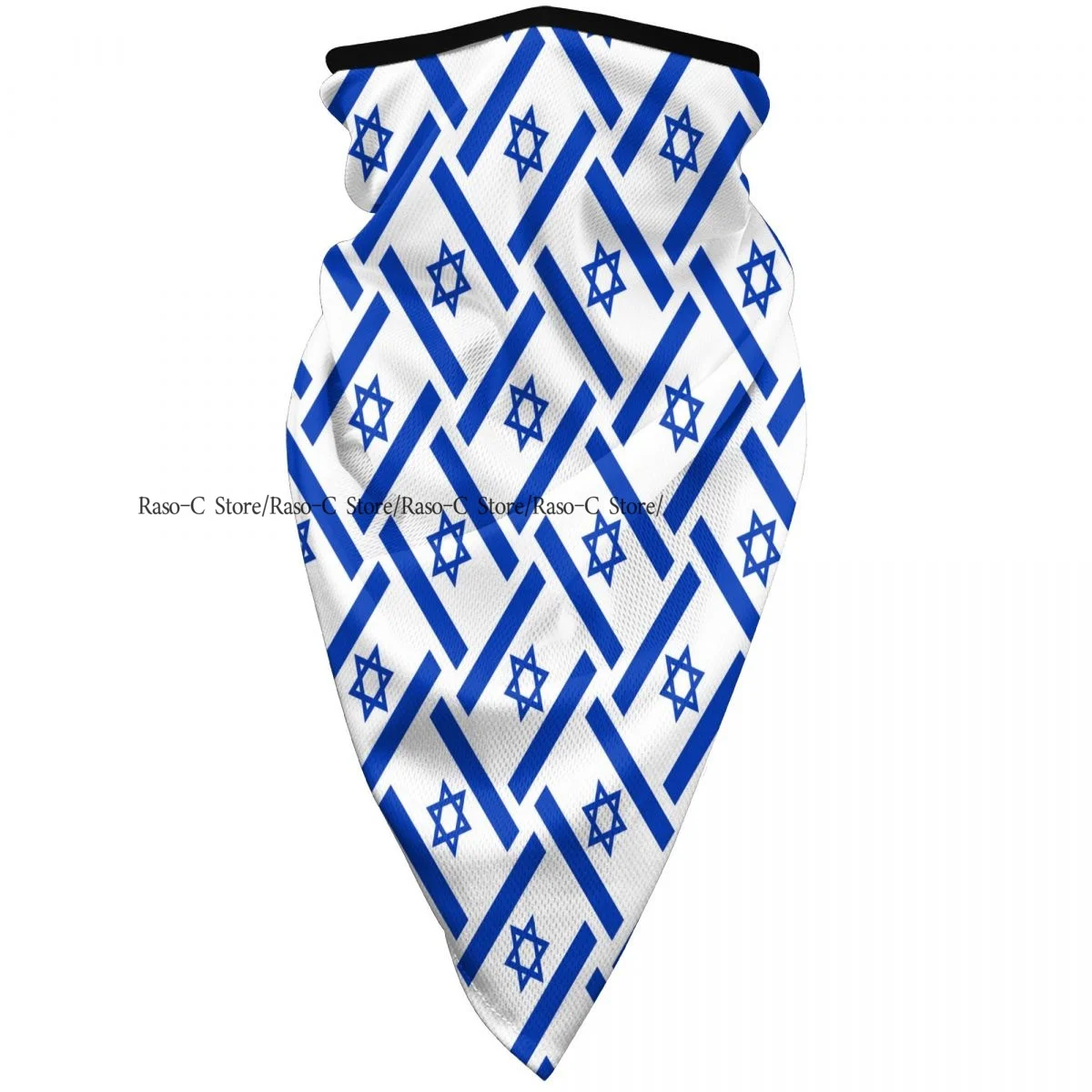 Summer Israel Flag Print Half Face Mask Windproof Cycling Hiking Mask Sport Scarf Neck Gaiter Bicycle Mask