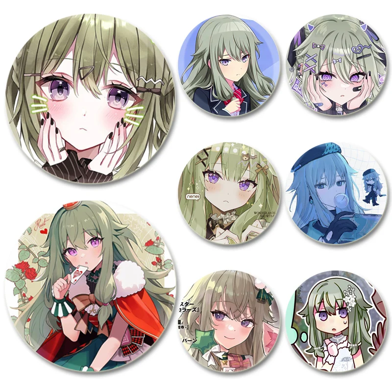 Kusanagi Nene Cartoon Character Badge Cosplay Music Anime Brooches Exquisite Cute Enamel Pins for Clothes Backpack Accessories