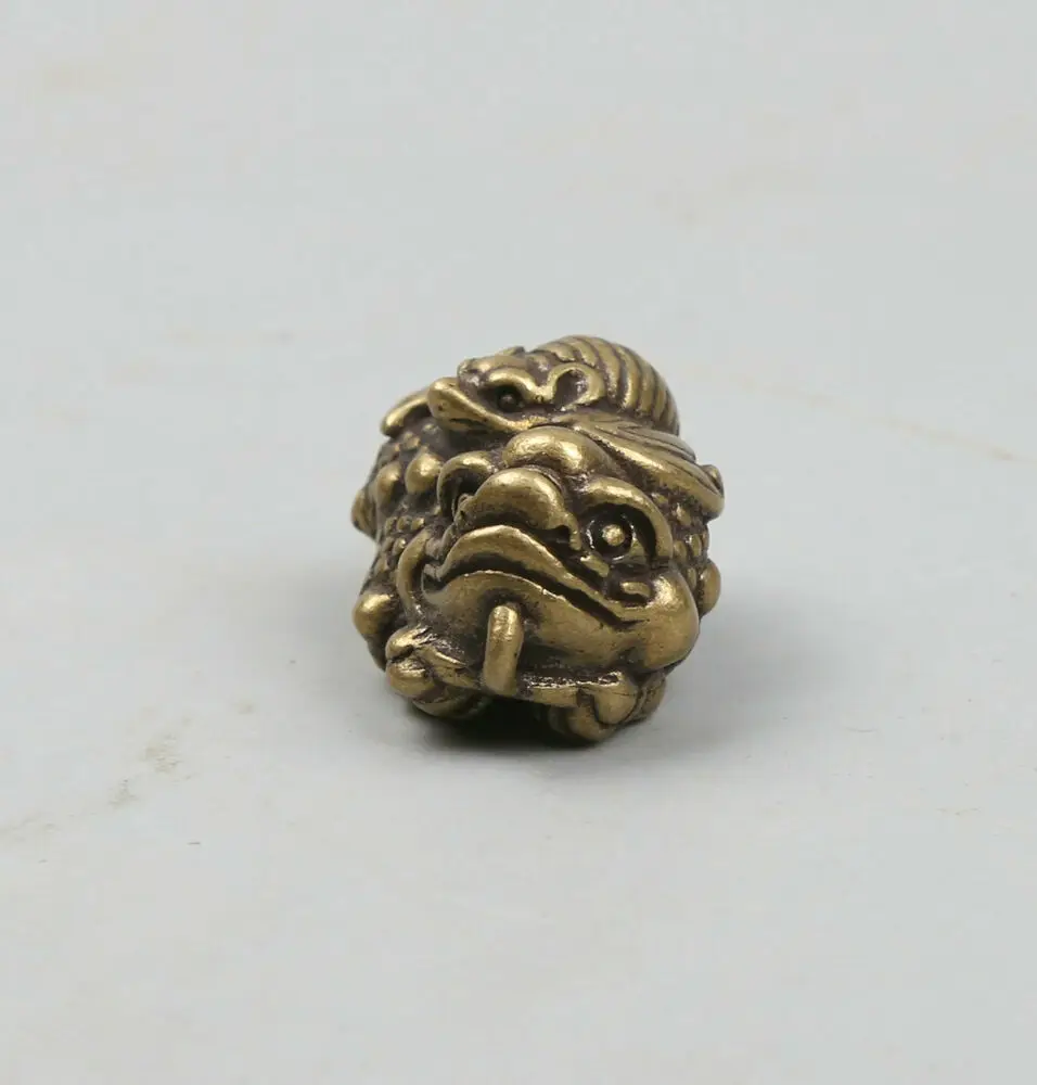 31Mm37G Collect Curio China Bronze Animal Brave Troops Chiropter Pendant Statue