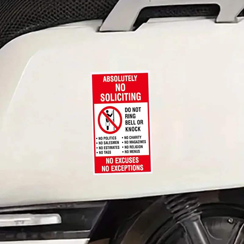 5 fogli per confezione 3. 1*4. Etichette adesive di avvertimento per promemoria campanello da 7 pollici, per evitare gli altri disturbi da battere sulla porta, adatte per porte, finestre, veicoli, impermeabili, resistenti allo strappo, facili da rimuovere