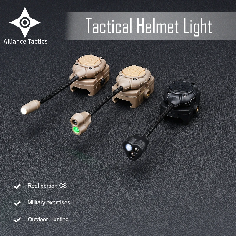 

WADSN Tactical Airsoft Helmet Light Princeton Softair Lantern IR Red Dot LED Flashlight Tec Mpls 3 LED Light Weapon Rifle Lamp