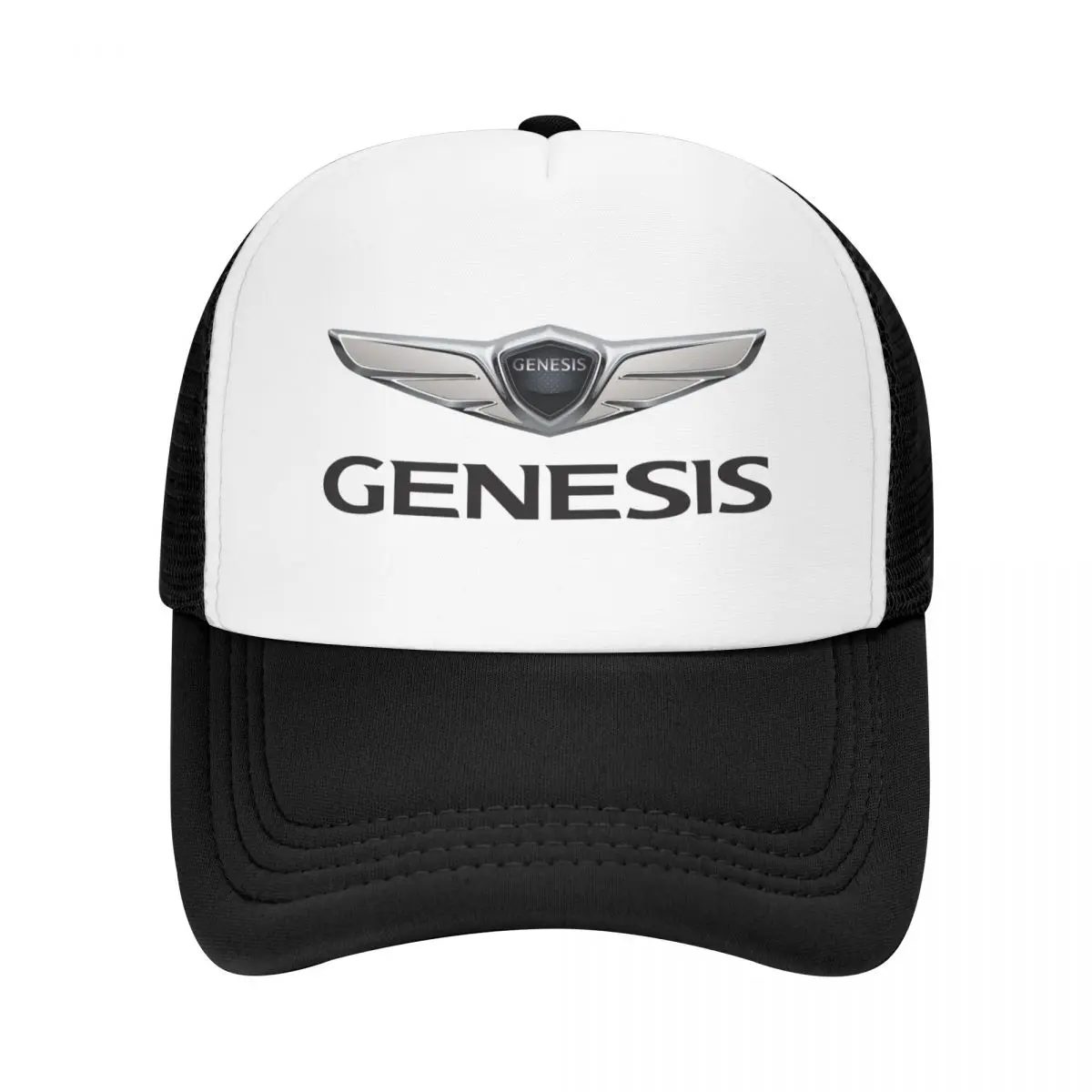 Genesis Logo Trucker Chapéus, Unisex Baseball Cap