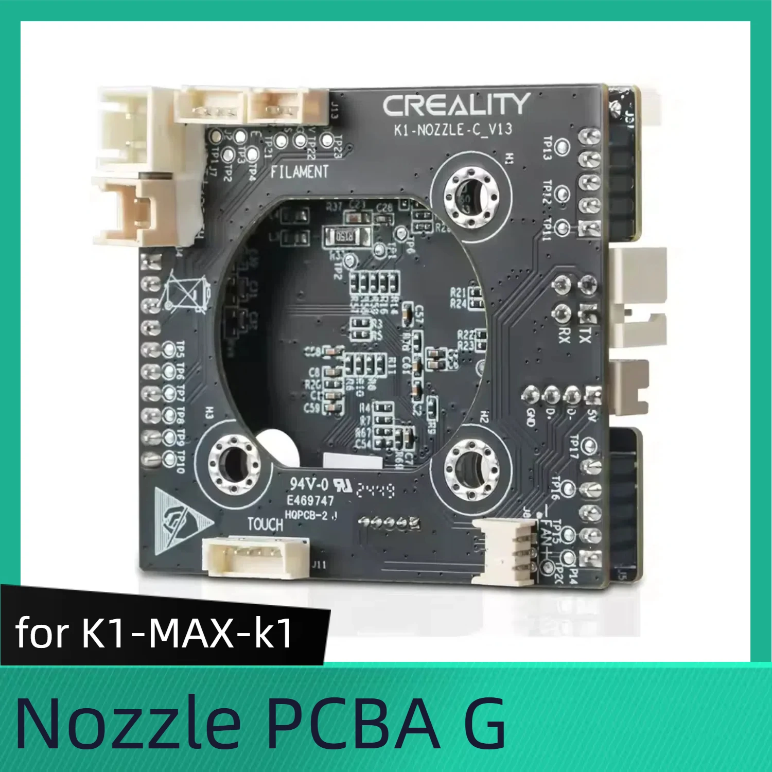 

Плата адаптера PCBA сопла Creality K1 MAX/K1/K1C для экструдера Creality K1 Max, плата PCBA, аксессуары для 3D-принтеров