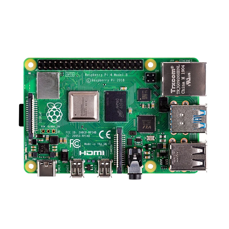2GB ARM Original Raspberry Pi 4 Model 4B BCM2711 Quad-core Cortex-A72 1.5GHz  with Dual Band WIFI Support POE