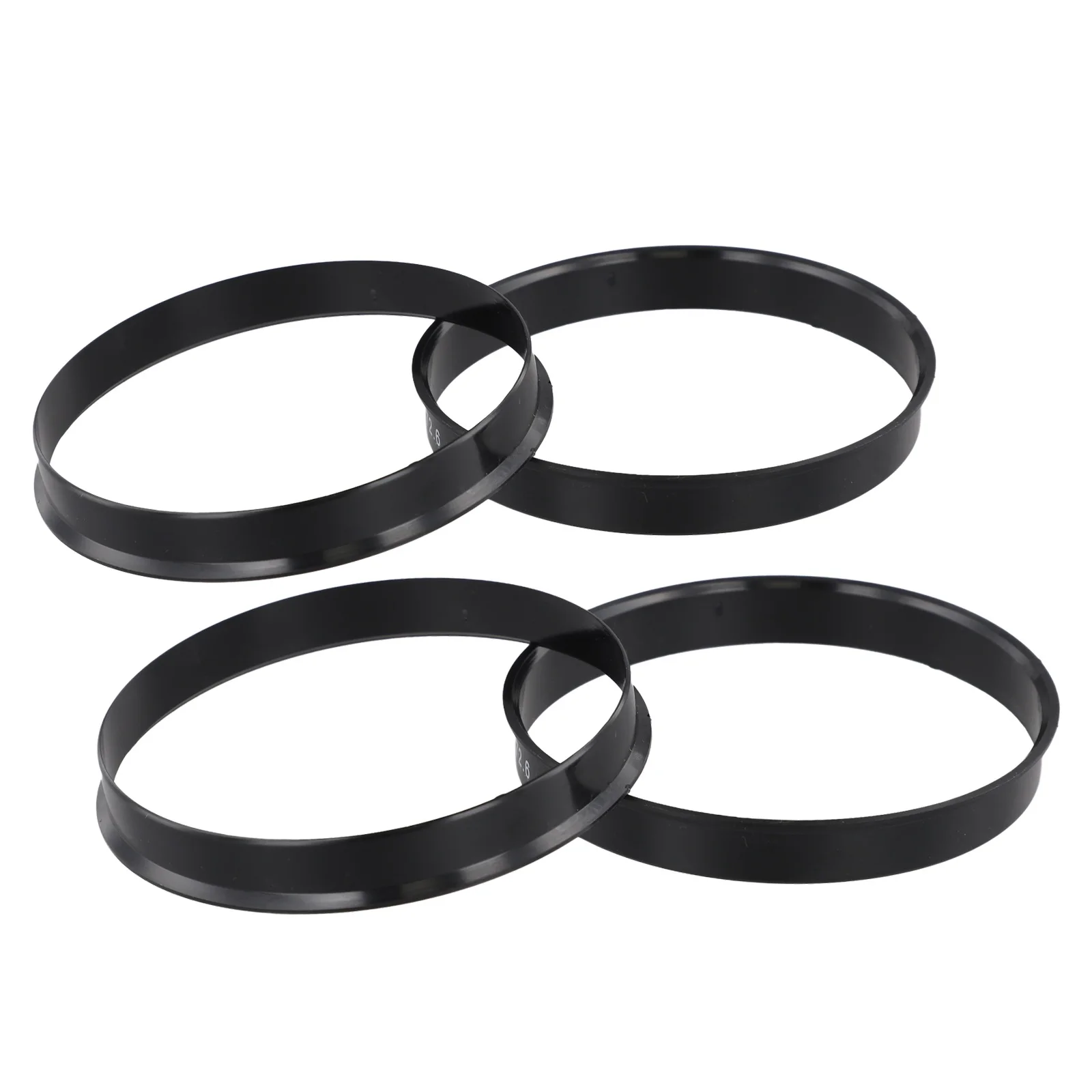 2pair Car Hub Centering Rings 74.1x72.6 Mm For BMW Wheel Bore Center Spacer Black Hub Centric Rings Automobile Tire Accessories