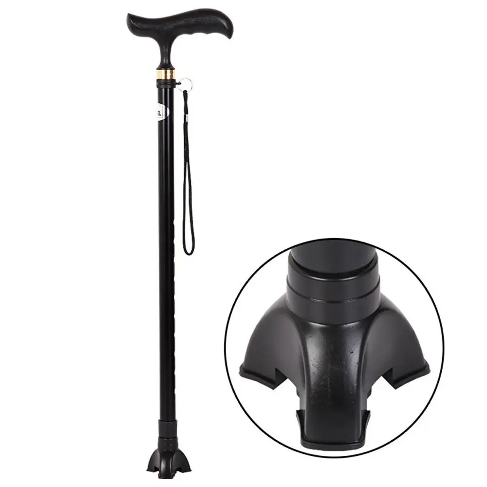 Rubber Protect Cover Walking Stick Replacement Tripod Shaped Tip End Bottom Cap Non-slip Pad