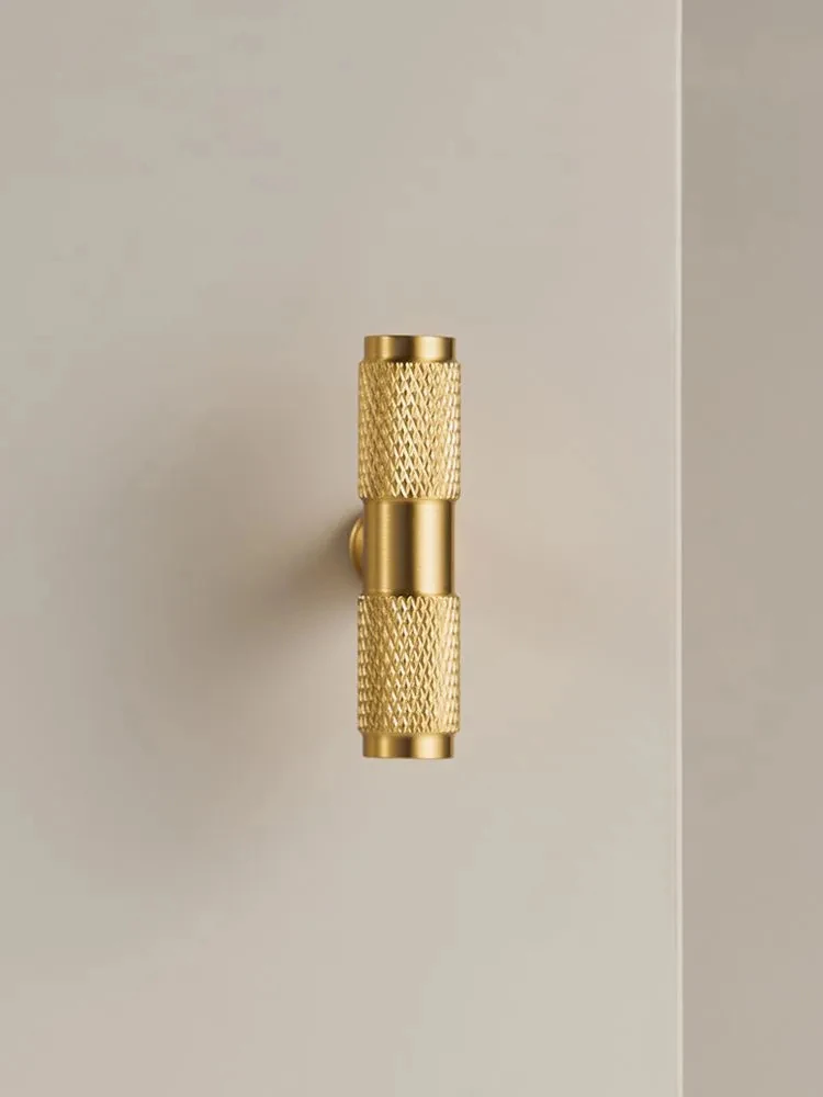 Solid Brass Diamond Cut Cross Knurl Pattern Cabinet Knob Pull T Bar Lengthened 38cm 15 Inch Cloakroom Door Drawer Handle