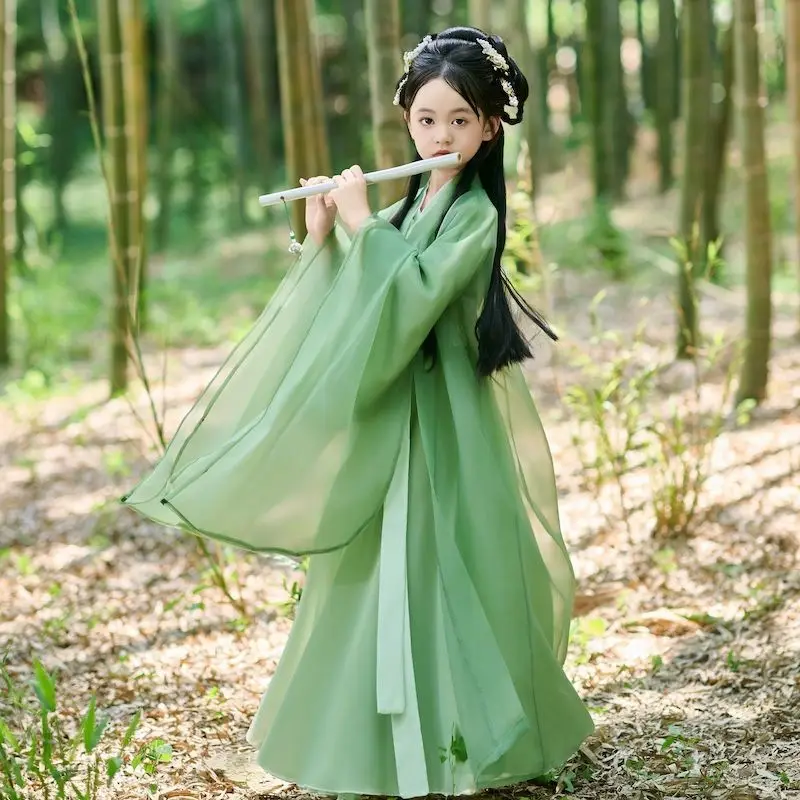 

Girls' Song Dynasty Ancient Hanfu 2026 New Spring/Autumn Children's Ancient Costume Hanfu Girls' Chinese Breathable Hanfu LJ413
