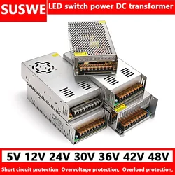 Verstelbare Dc Voeding 10a-15a Ac 110V/220V Naar Dc 36V 48V Voeding Voedingsbron Adapter Transformator Shell Voeding