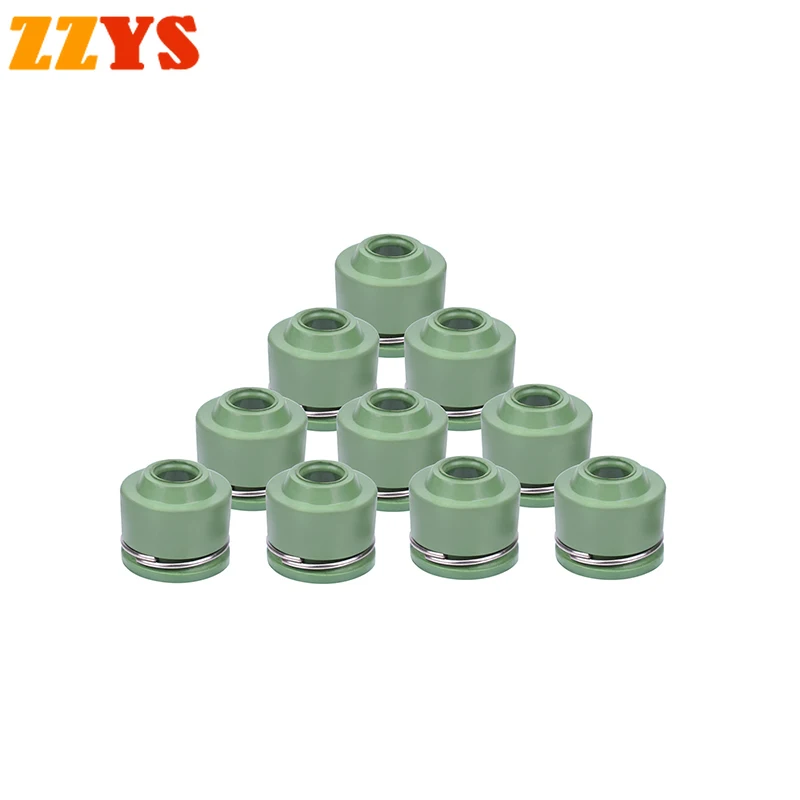 100pcs 3.5mm Motorbike Cylinder Head Intake Exhaust Valve Stem Oil Seal For Suzuki GSF250 GJ74A GSF 250 For Honda For Yamaha