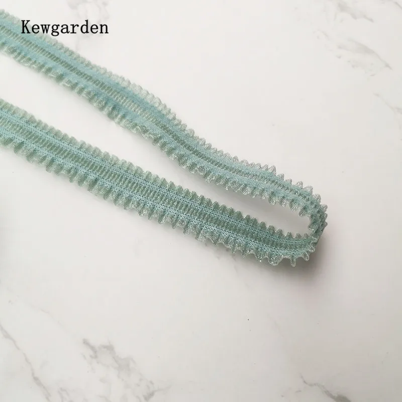 Kewgarden nastri di pizzo elasticizzato da 15mm accessori per capelli Bowknot fai da te nastro fatto a mano artigianato materiali da imballaggio