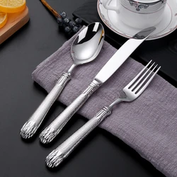 Silverware Set with Hollow Handle 18-10 Stainless Steel, Gold Flatware Set, Cutlery Set, Serving Utensil Dishwasher Safe