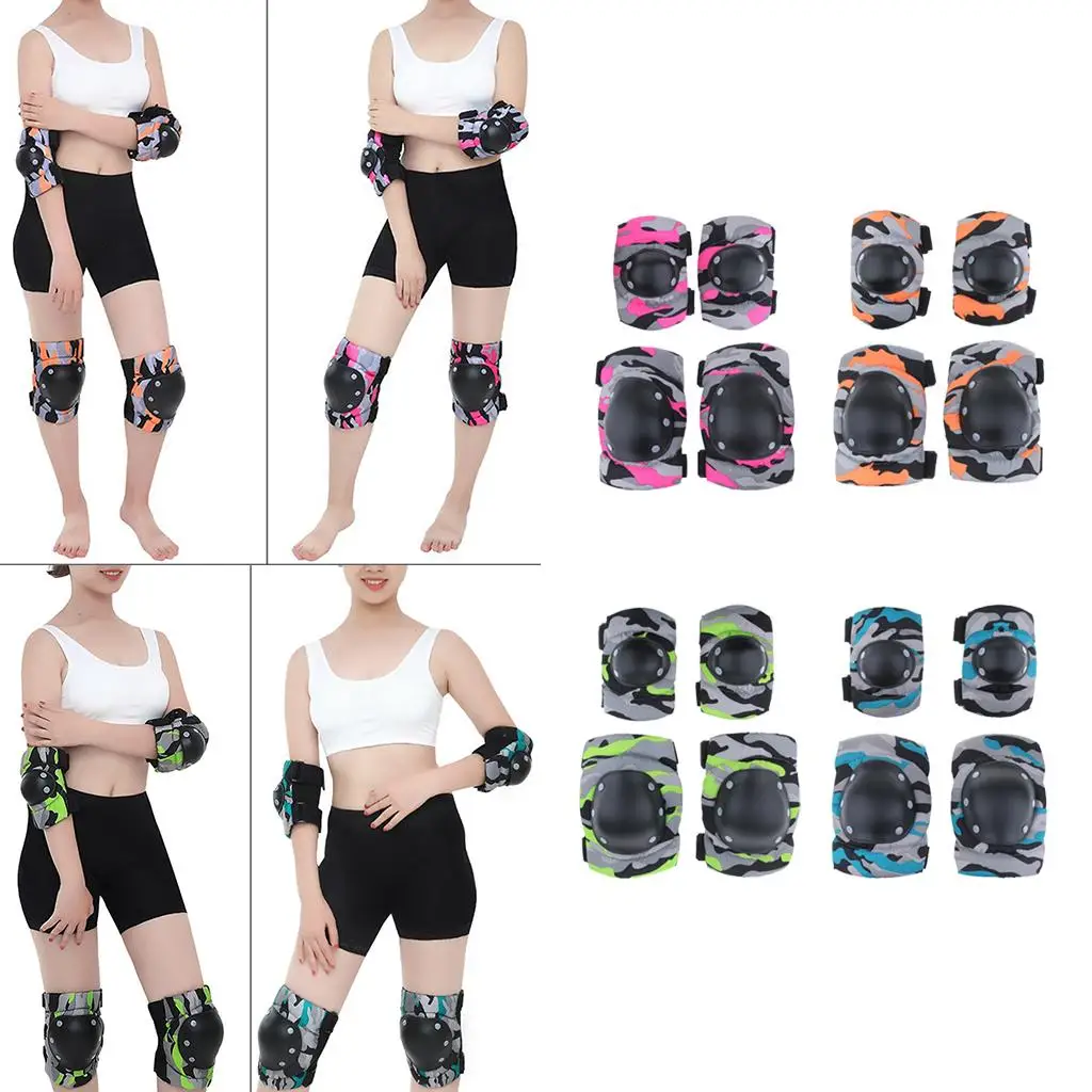 Outdoor Knee Elbow Wrist Protective Pads Gear Set for Kids Cycling Roller Scooter Skateboard view 6