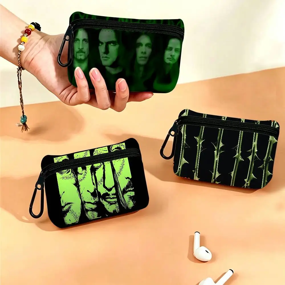 Classic Band T-Type O N-Negative Daily Carry Oxford Fabric Small Coin Purse Multi-use Storage Pouch For Keys Cards Coins