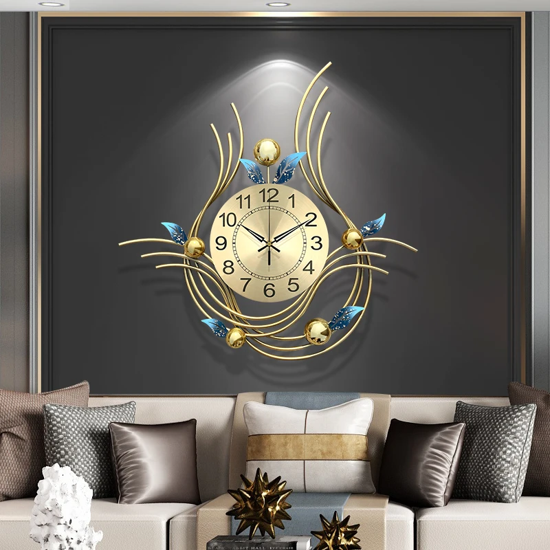 

Digital Art Mural Wall Watch Luxury Vintage Interior Metal Wall Art Wall Clocks Fashion Nordic Relogio De Parede Home Design