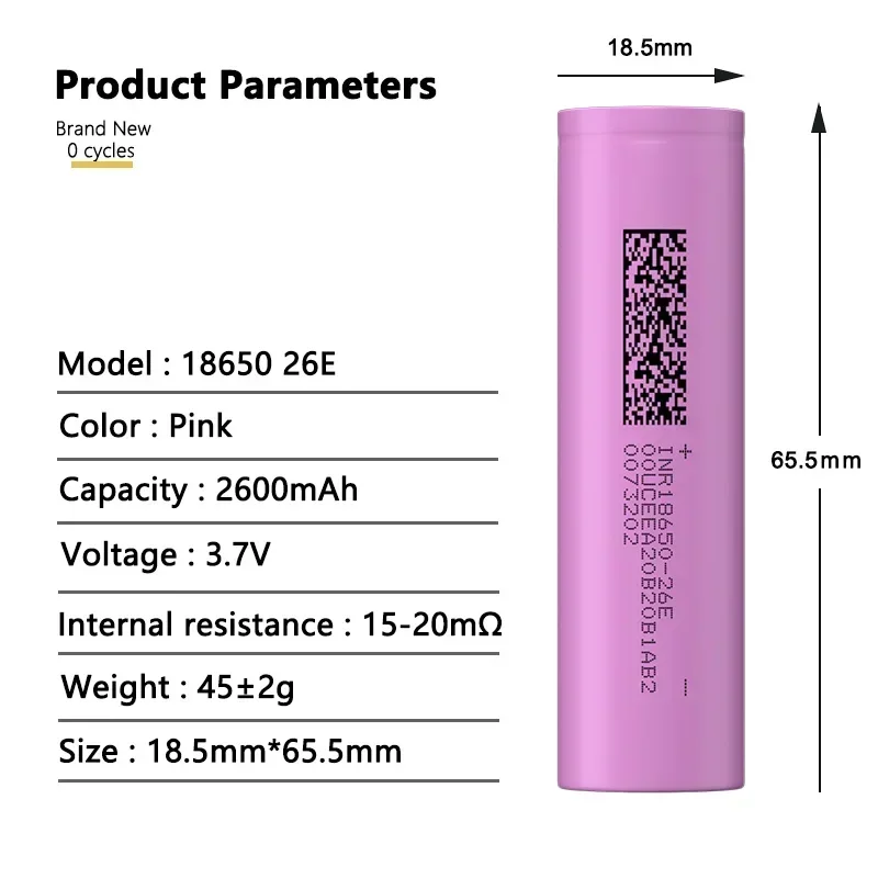 18650 2600 mAh akumulator 3,7 V 20A rozładowanie akumulator litowo-jonowy do wkrętarki licznik latarka 18650 baterii