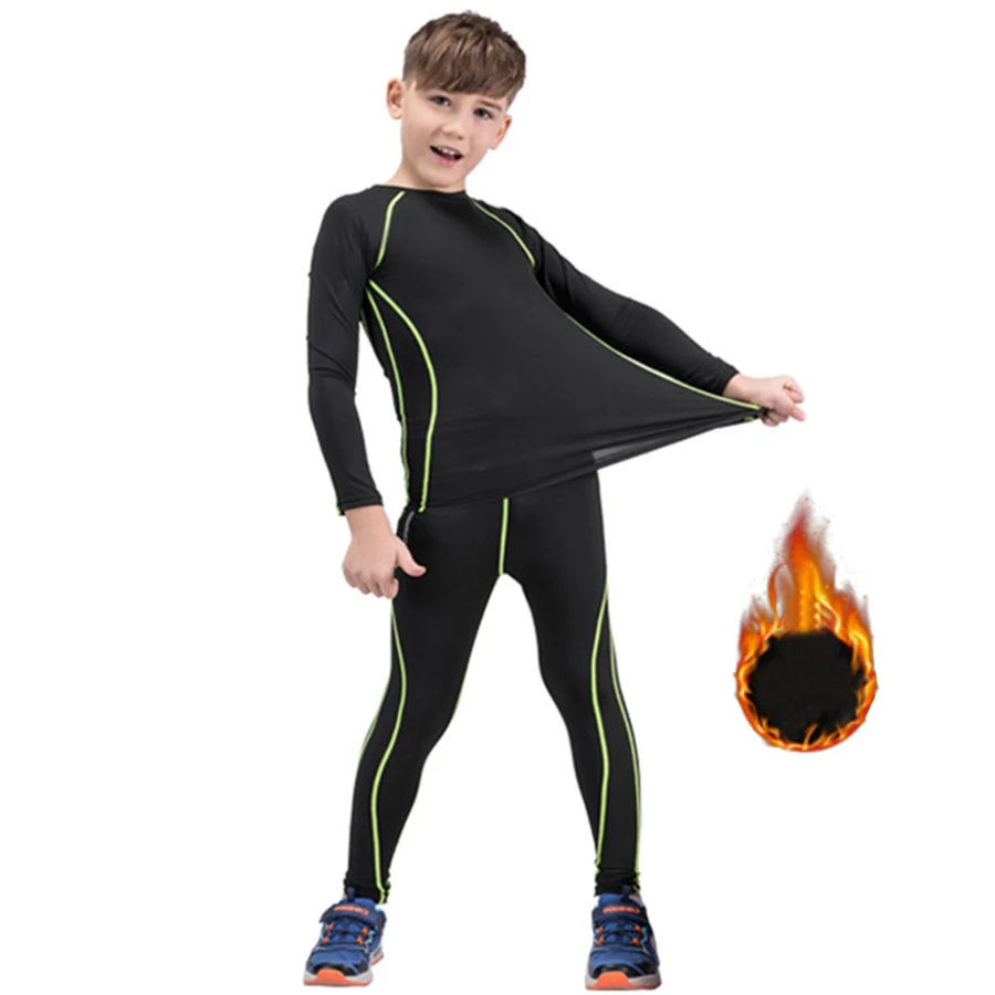 Winter Thermal Underwear Set Children Warm Long Johns Masculino Summer Fast-Dry Thermo Underwear Boys Girl Lucky John Sportswear