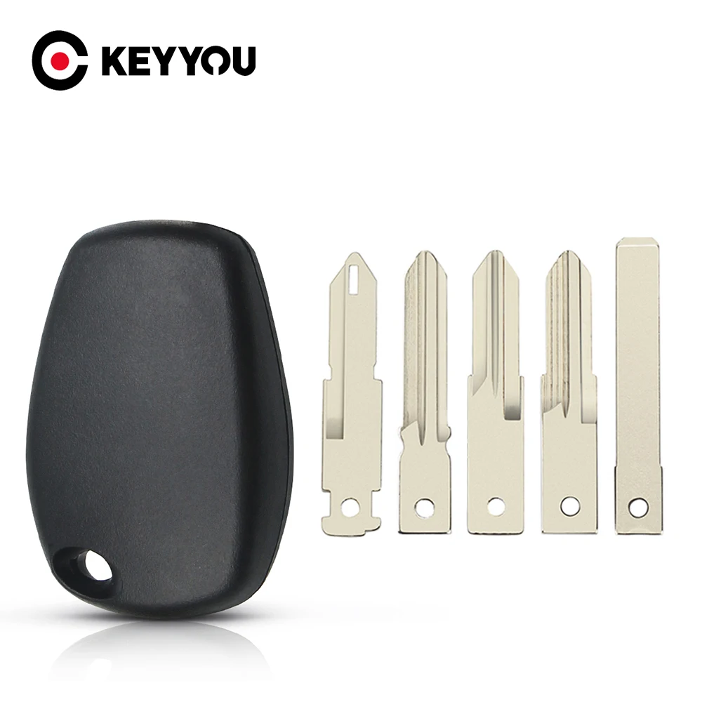 

KEYYOU 15X Transponder Key Cover Case For Renault Car Key Shell Without Key Blank Blade No Button Replacement