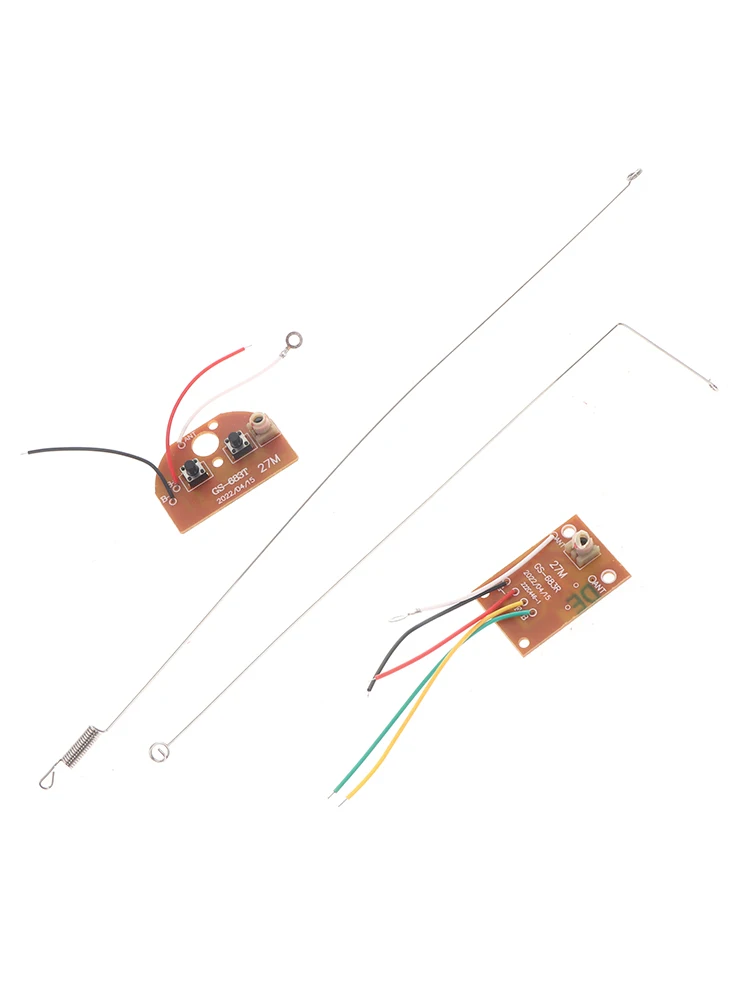 1 Set 4CH RC Remote Control 27MHz Circuit PCB Transmitter and Receiver Board with Antenna Radio System for Car Truck Toy P31B