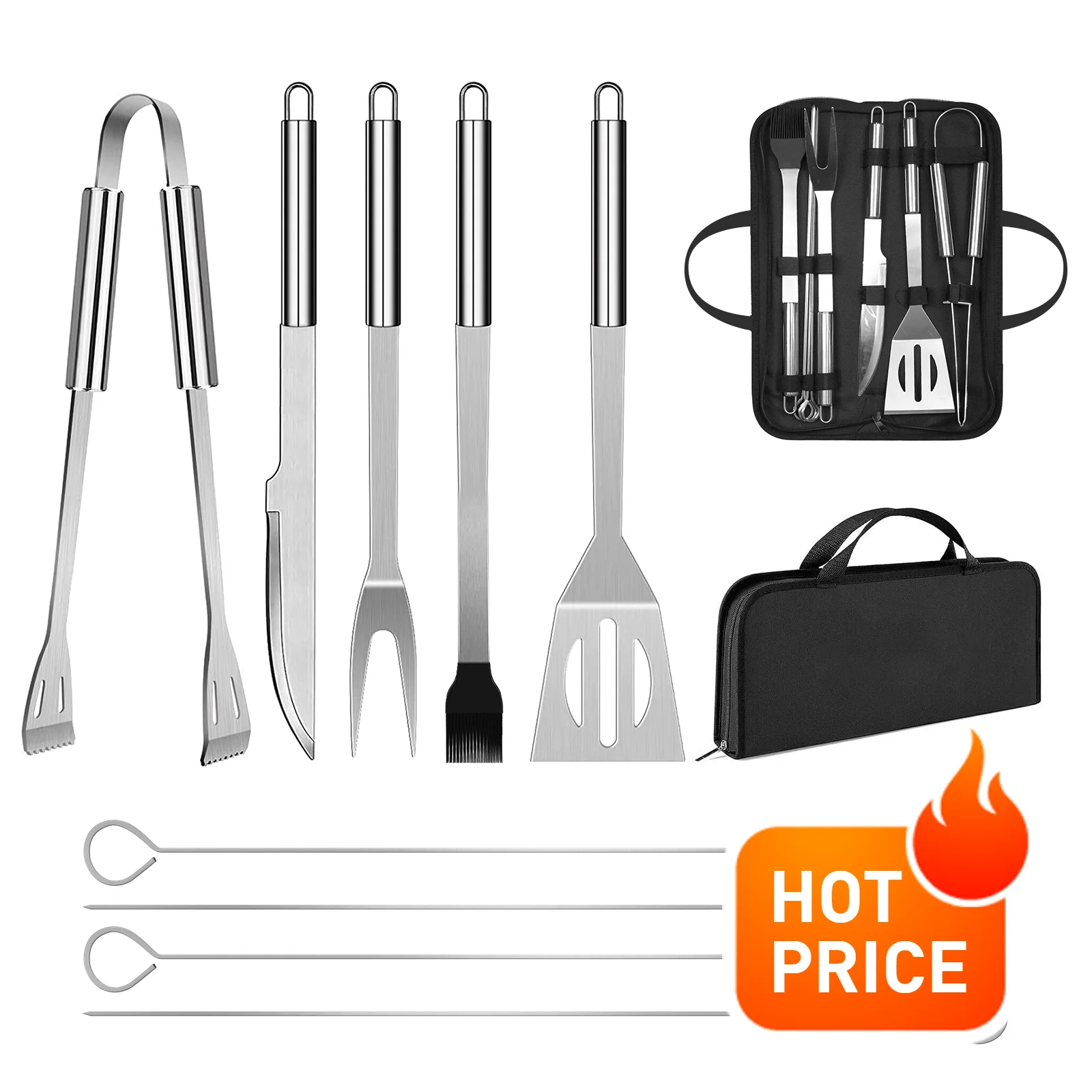 

New BBQ Tools Set Barbecue Grilling Utensil Accessories Camping Outdoor Cooking Tools Grill Accessories Kit Barbecue Utensils