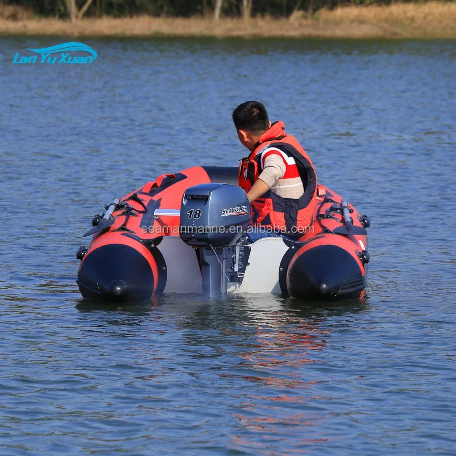 Seawalker قارب مطاطي قابل للنفخ BOAT 3. مع أنبوب هواء عالي الضغط PVC 0.9 مم أرضية من الألومنيوم لتجديف الصيد CE