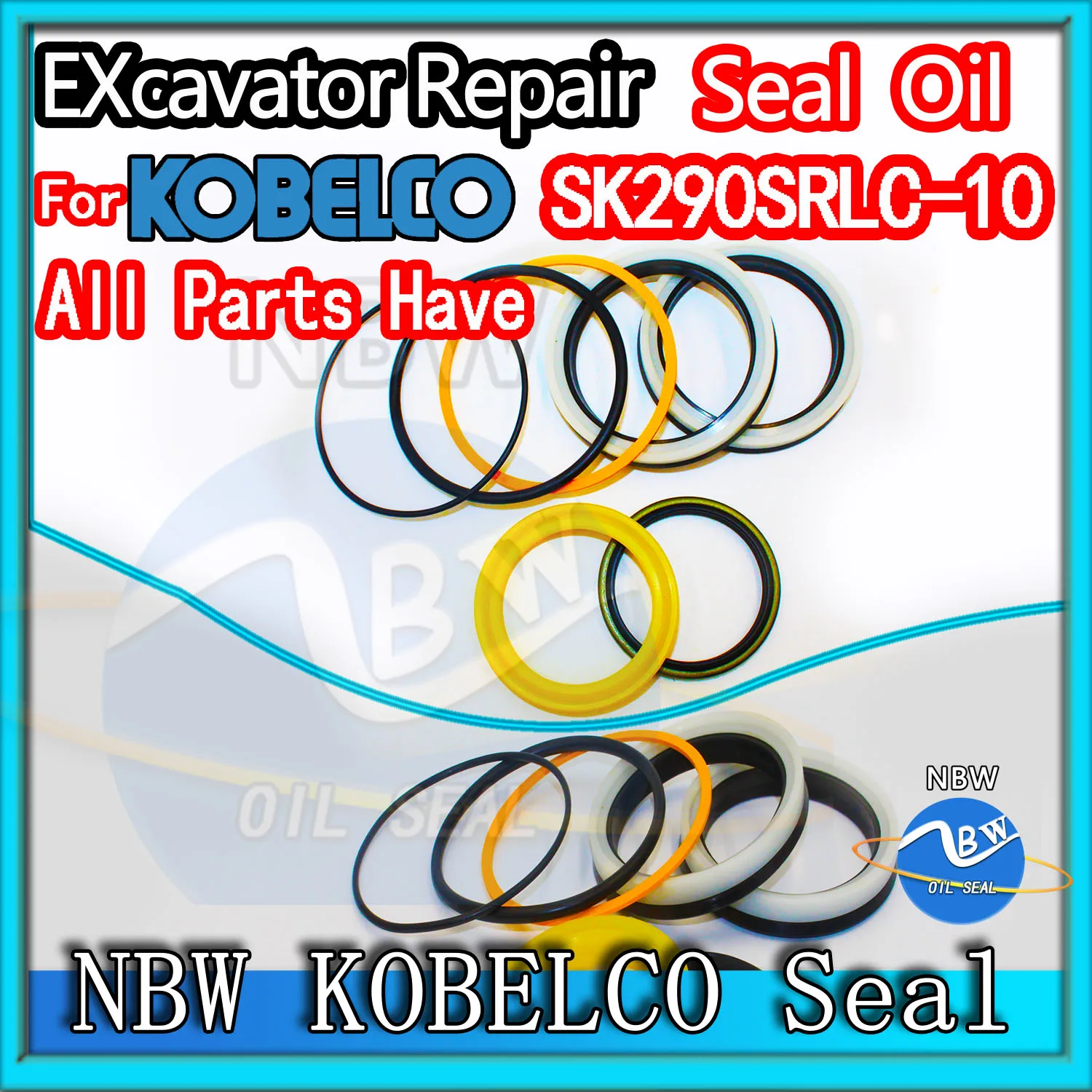 

For KOBELCO SK290SRLC-10 Excavator Oil Seal Kit High Quality Repair SK290SRLC 10 Rebuild Parts MOTOR Piston Rod Shaft Dust Blade