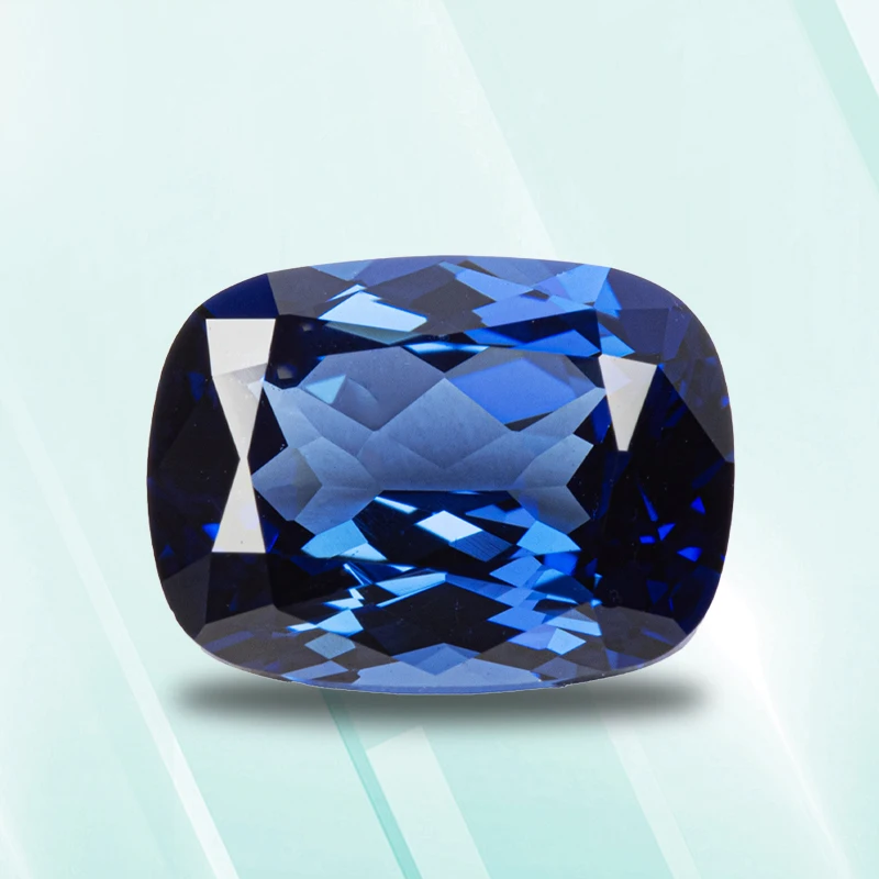 

Lab Grown Sapphire Rectangel Cushion Shape Royal Blue VVS1 Gemstone for Charms Diy Jewelry Making Selectable Certificate
