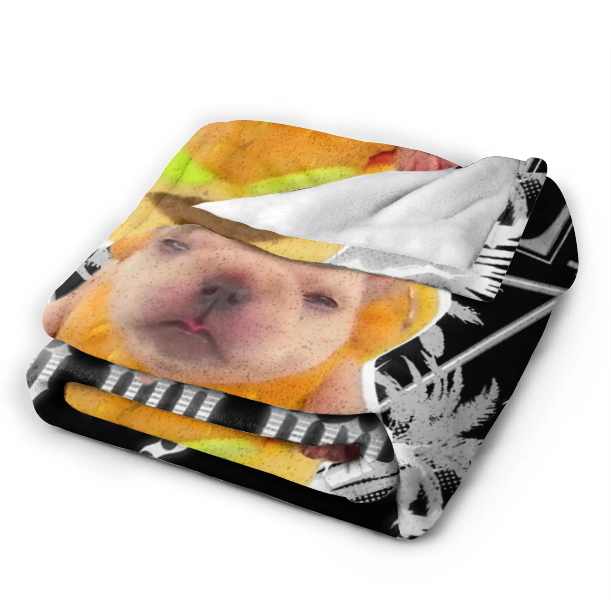 Funny pibble Meme wash My Belly Clean My Belly Meme Flannel Blankets Super Warm Throw Blanket for Bedroom Bedspread Bed Cover