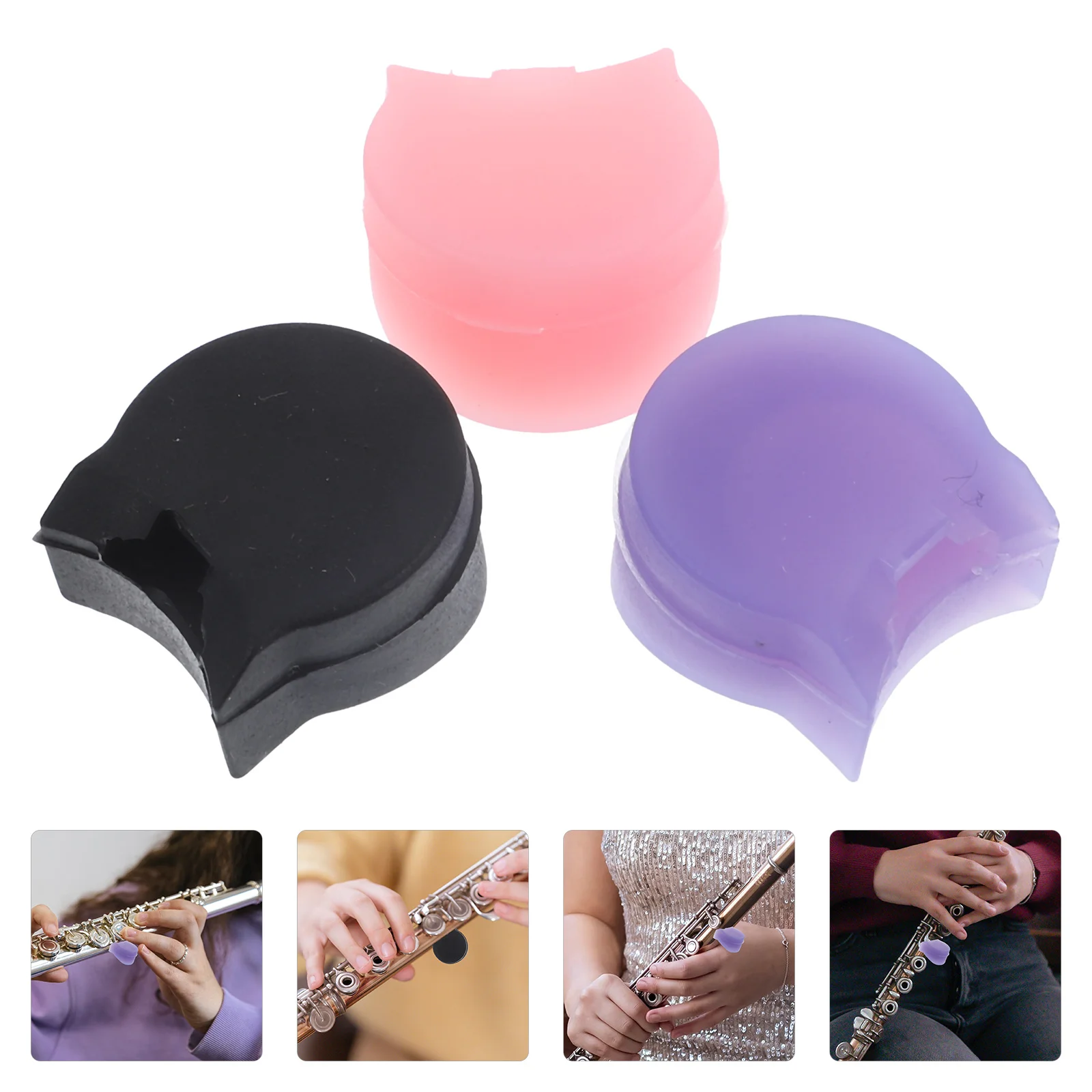 

3Pcs Soft Thumb Rest Cushion for Clarinet Silicone Finger Support Pad Comfortable Grip Reduce Hand Fatigue Clarinet Maintenance