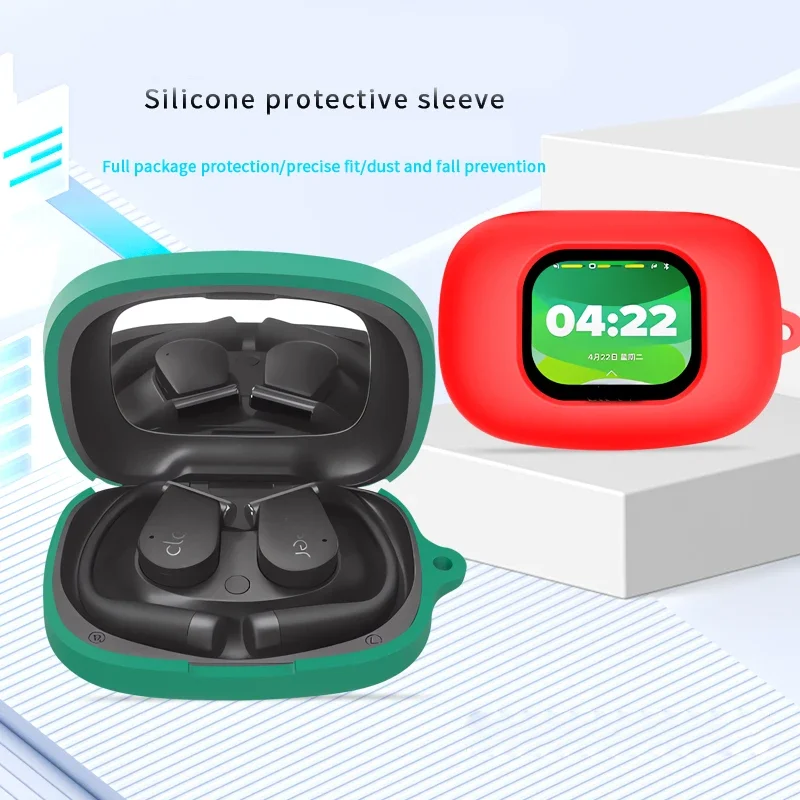 Silicone Case Cover For Cleer arc 5,Headphone Case All-Round Shockproof Shell Case Earphone Protectiv Sleeve with Hook Accessory