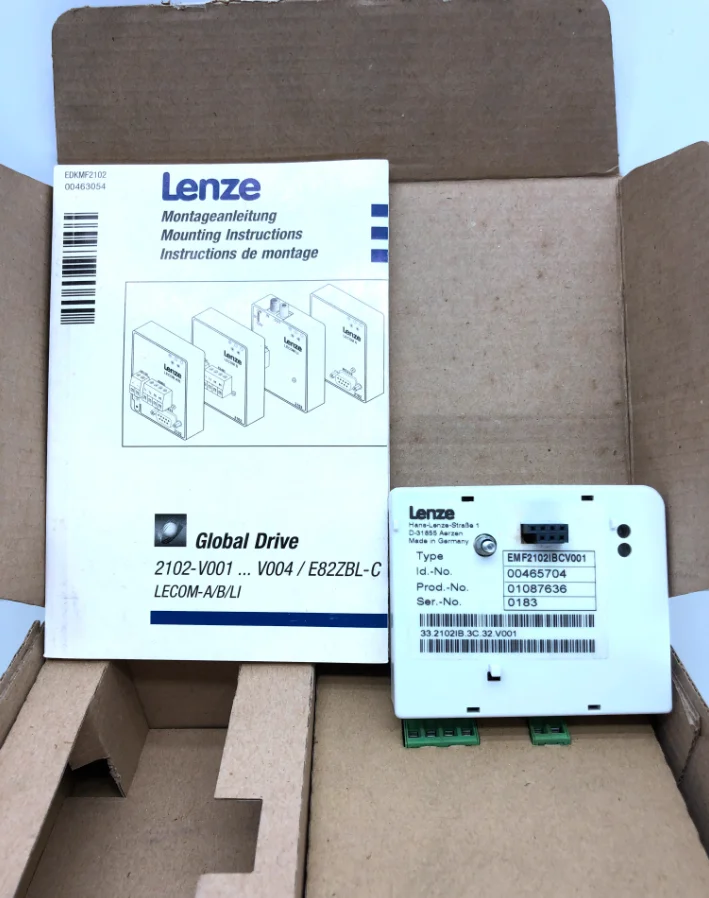 

Original Lenze frequency converter module EMF2102IBCV001 EMF2102IBCV002 EMF2102IBCV003