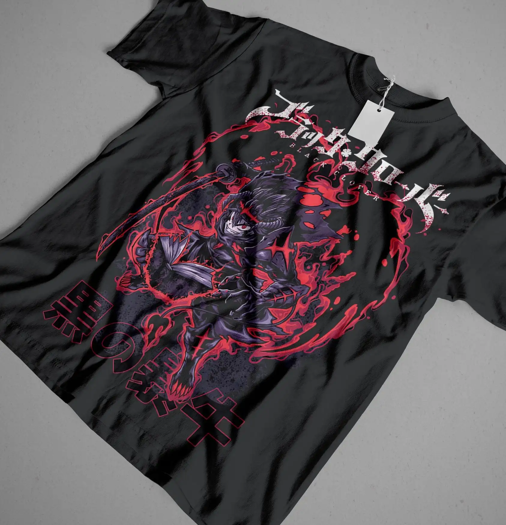 Asta  Black Clover Anime Devil Union Form Graphic T-Shirt Cotton Men Women Streetwear Tee