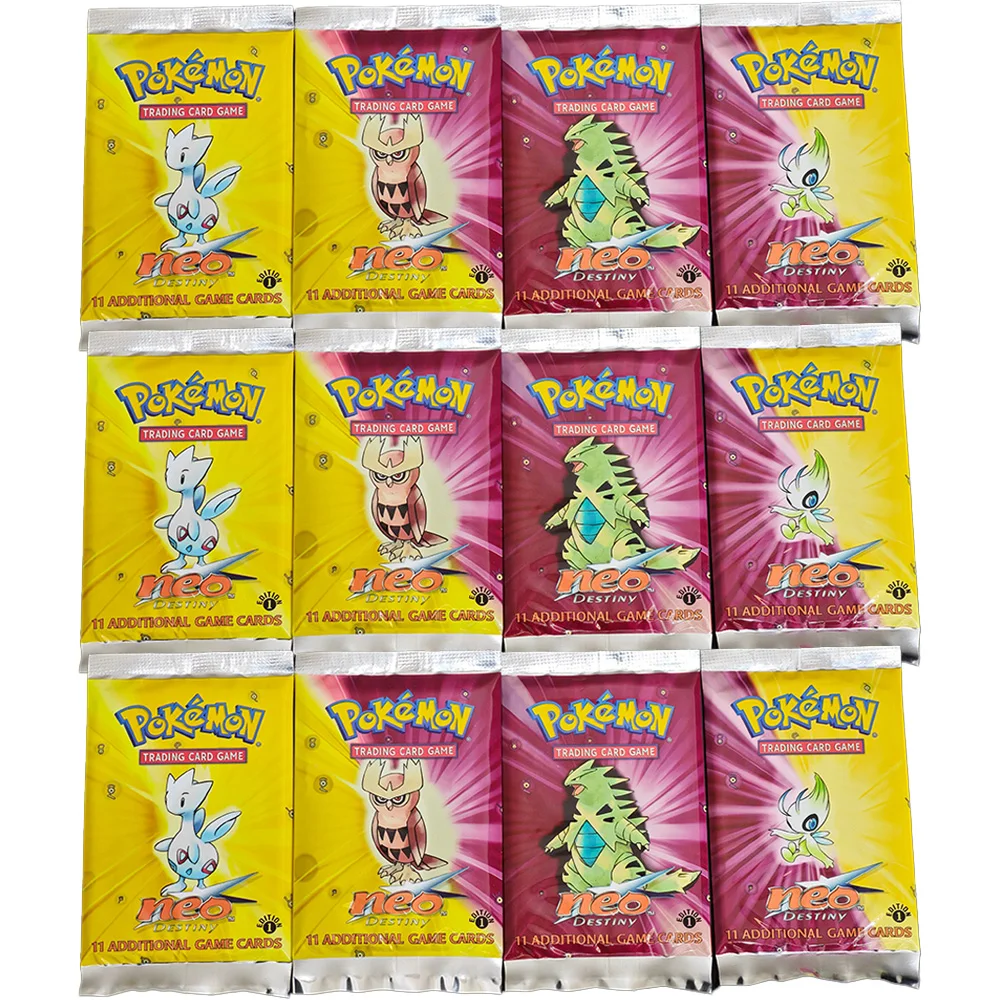 PTCG Neo Destiny 1e editie Booster Box Pokémon kaarten Proxy kaarten uitbreidingspakket bordspel collectie Anime Booster Pack kaarten
