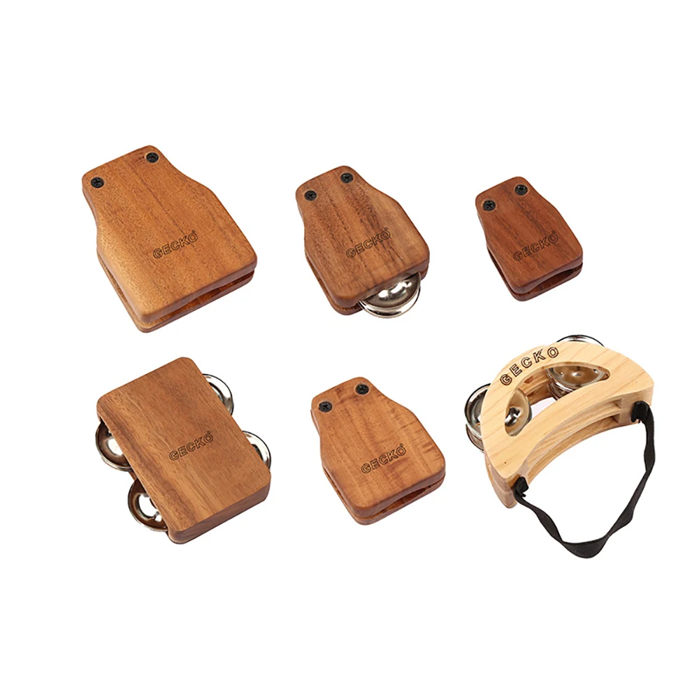 

Cajon спутники Gecko коробка барабан спутник набор включает Castanets Jingle Bells ножной Тамбурин перкуссионные инструменты