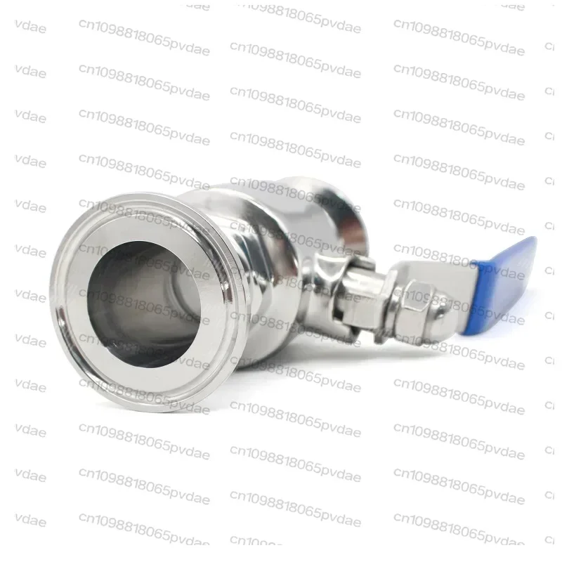 Tool Parts Stainless Steel Sanitary Through Fast Ball Valve OD19-51mm Three Clip Collar 25.4/50.5/64mm Homemade Diary Product