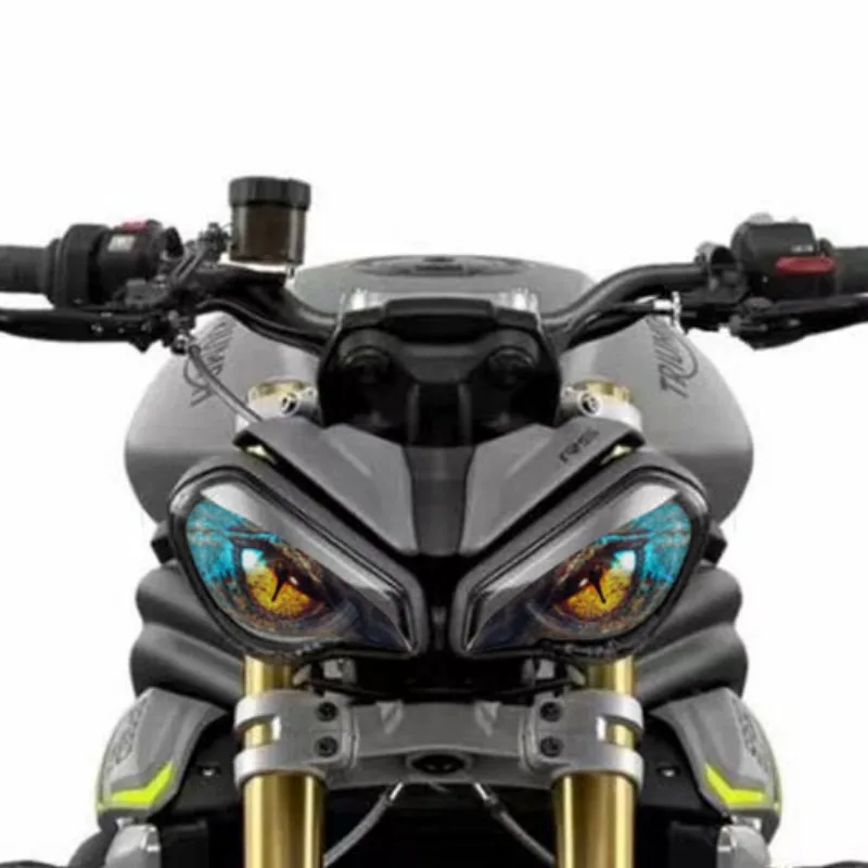 For Triumph Street Triple 765RS 1200RS Motorcycle Accessories Front Fairing Headlight Sticker Guard Sticker - 4